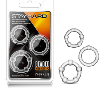 Stay Hard Beaded Cockrings