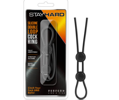 Stay Hard Silicone Double Loop Cock Ring