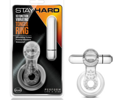 Stay Hard 10-Function Vibrating Tongue Ring