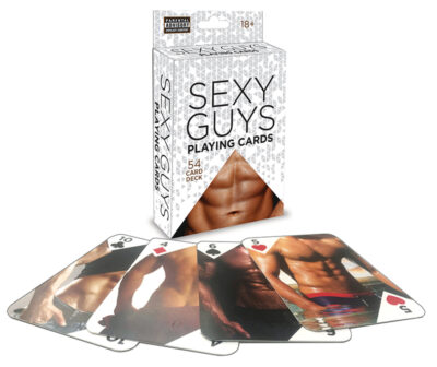 Sexy Guys Playing Cards