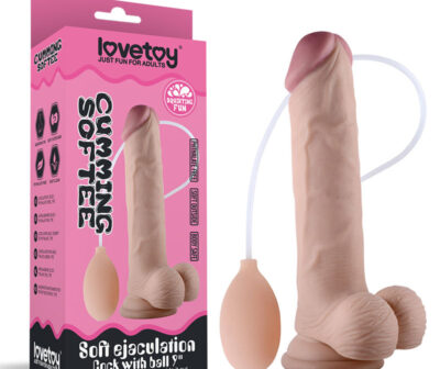 Cumming Softee Soft Ejaculation Cock 9'' with Balls