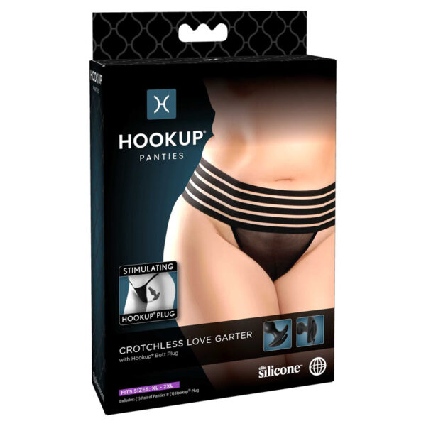 HOOKUP Crotchless Love Garter