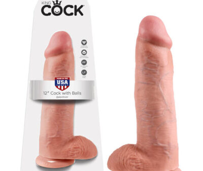 King Cock 12'' Cock With Balls