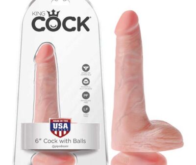 King Cock 6'' Cock with Balls